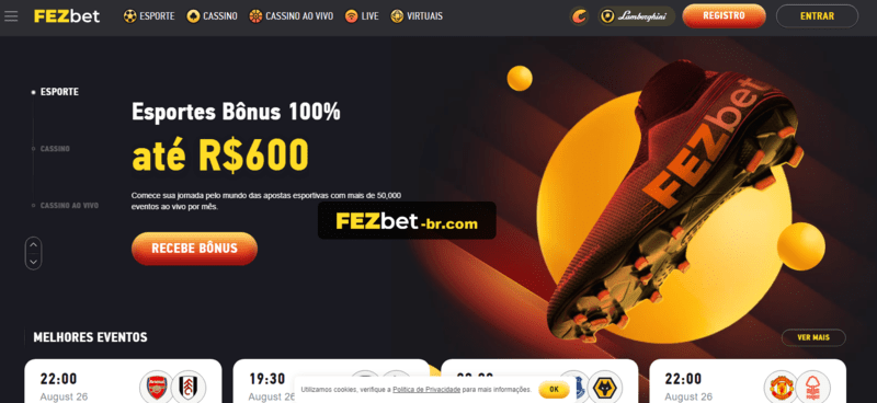 Código de bônus h2bet